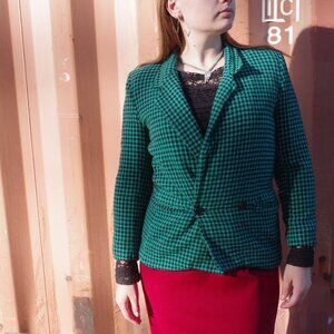 Cute Vintage %100  Wool Blazer Jones New York